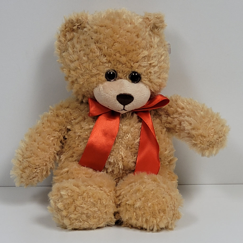 THUN Teddy Bear Medium Aldo with Orange Bow, Multi-Colour, One Size