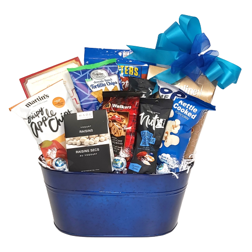 An assortment of Kosher treats, including nuts, cookies, kettle corn, apple chips, brittle and more.