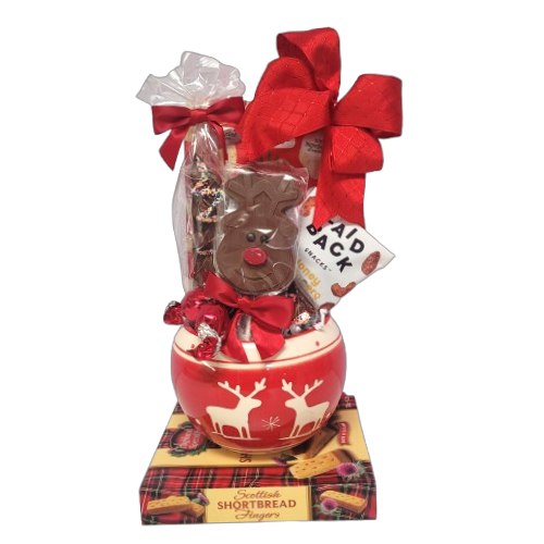 They'll be sure to take a pause from the busy season when they receive this gift basket candy bowl filled with lots of scrumptious treats to enjoy.