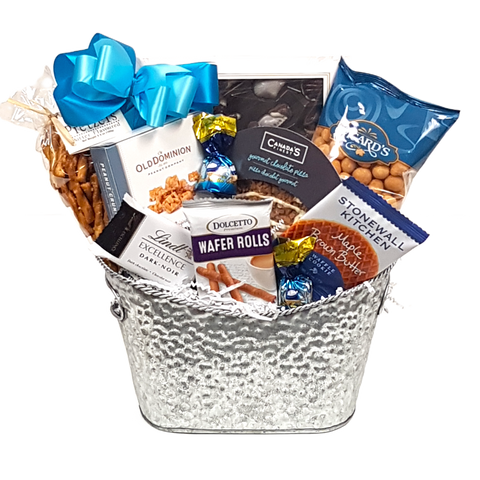 Sweet & Salty Treats sweetly arranged in a beautiful tin!