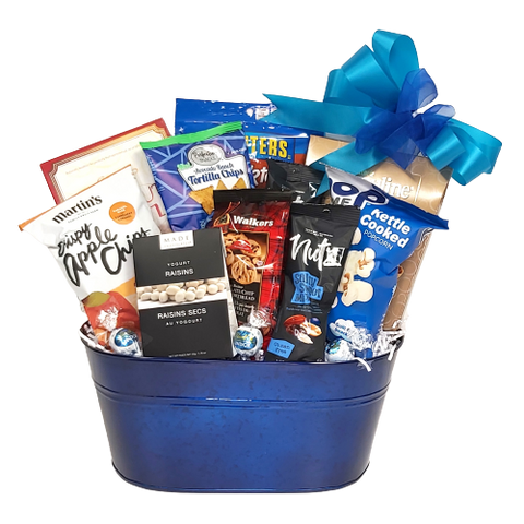 An assortment of Kosher treats, including nuts, cookies, kettle corn, apple chips, brittle and more.